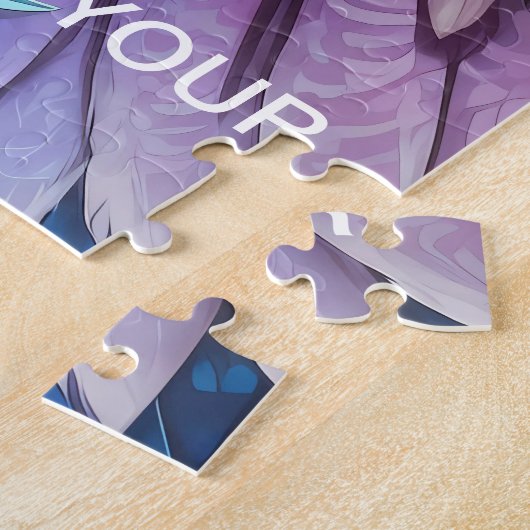 Mystieke Blauwe Uil van Licht Legpuzzel (Zijkant)