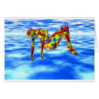 Mystieke blauwe vrouw