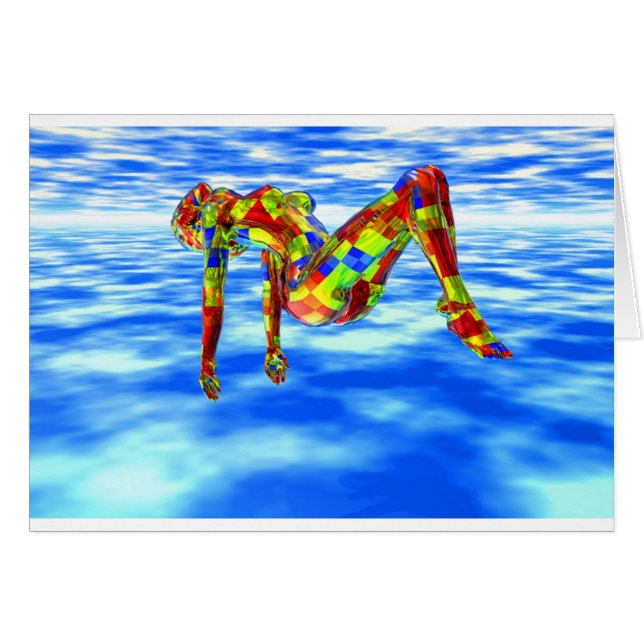 Mystieke blauwe vrouw (Voorkant Horizontaal)