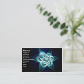 mystieke bloem visitekaartje (Staand voorkant)