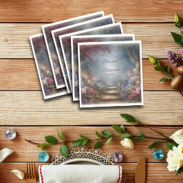 Mystieke Bloemen Bos Huwelijk Servet