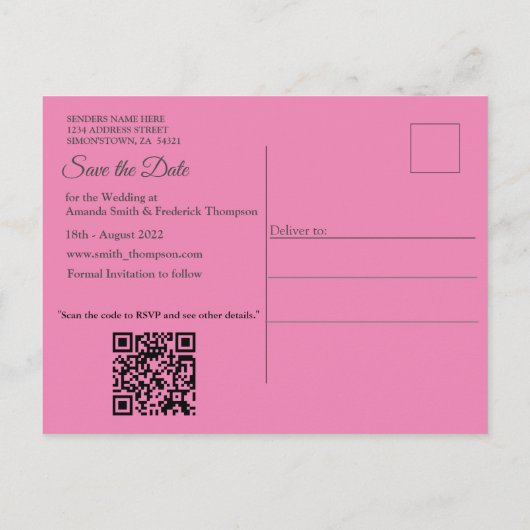 Mystieke bloemen van het bovennatuurlijke rijk aankondigingskaart (Achterkant)