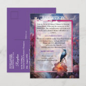 Mystieke bloemen van het bovennatuurlijke rijk aankondigingskaart (Voorkant / Achterkant)