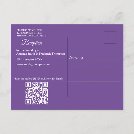 Mystieke bloemen van het bovennatuurlijke rijk aankondigingskaart (Achterkant)