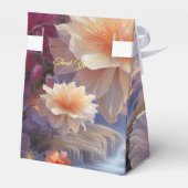 Mystieke bloemen van het bovennatuurlijke rijk bedankdoosjes (Achterkant)