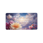 Mystieke bloemen van het bovennatuurlijke rijk etiket (Voorkant)