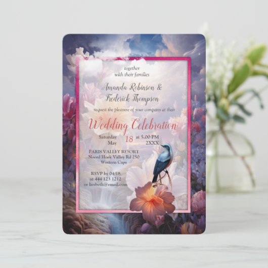 Mystieke bloemen van het bovennatuurlijke rijk kaart (Staand voorkant)