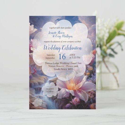 Mystieke Bloemen van het bovennatuurlijke rijk  Kaart (Staand voorkant)