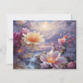 Mystieke bloemen van het bovennatuurlijke rijk kaart (Achterkant)