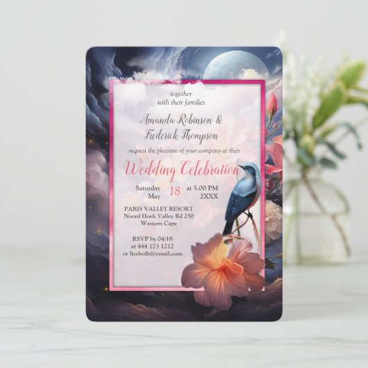 Mystieke bloemen van het bovennatuurlijke rijk kaart (Staand voorkant)