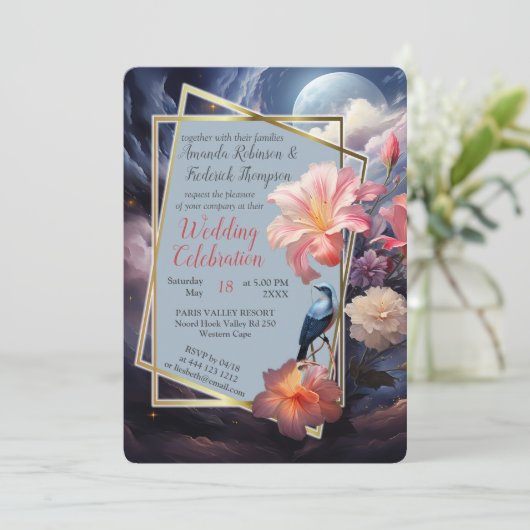 Mystieke bloemen van het bovennatuurlijke rijk kaart (Staand voorkant)