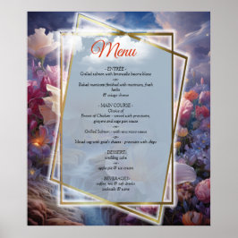 Mystieke bloemen van het bovennatuurlijke rijk poster