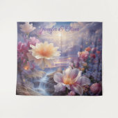 Mystieke bloemen van het bovennatuurlijke rijk wandkleed (Voorkant (horizontaal))