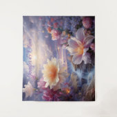 Mystieke bloemen van het bovennatuurlijke rijk wandkleed (Voorkant)