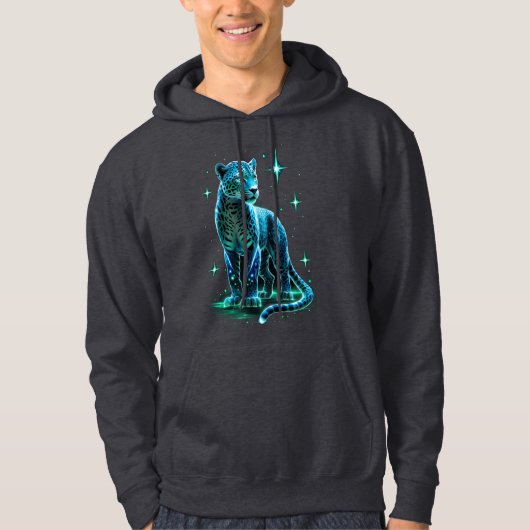 Mystieke Blue Energy Jaguar Hoodie (Voorkant)