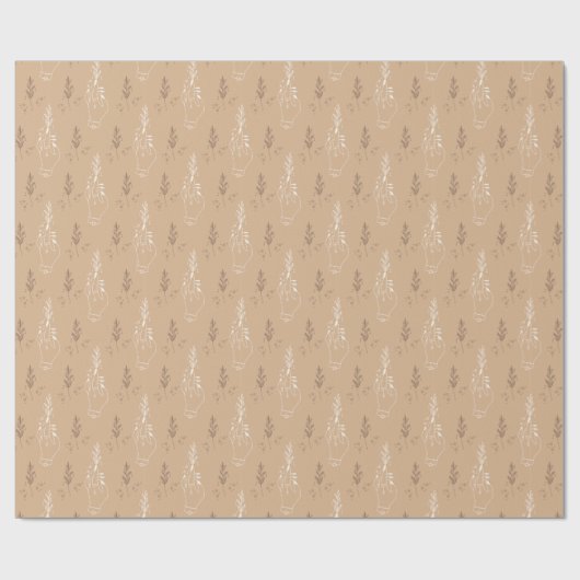 Mystieke Boheem Beige Cadeaupapier (Vlak)