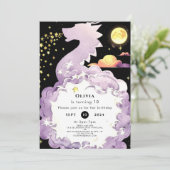 Mystieke Boho Dragon Verjaardag Kaart (Staand voorkant)