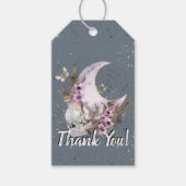 Mystieke Boho Lavendel Anemone Moon Bedankt Label Cadeaulabel (Voorkant)