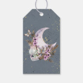 Mystieke Boho Lavendel Anemoon Maan en Flessen Cadeaulabel (Voorkant)