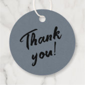 Mystieke Boho Lavender Anemone Moon Bedankjes Labels (Achterkant)