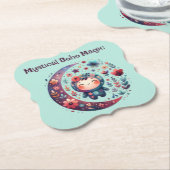 Mystieke Boho Magic Maroon | Kartonnen Onderzetters (Gekanteld)