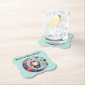 Mystieke Boho Magic Maroon | Kartonnen Onderzetters (Insitu)