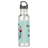 Mystieke Boho Magic Maroon | Waterfles (Achterkant)