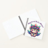 Mystieke Boho Magic Paarse Tekst op Wit | Notitieboek (Binnen)