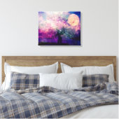 Mystieke boom en nachtmaan canvas afdruk (Insitu (Slaapkamer))