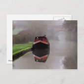 Mystieke boot op het kanaal briefkaart (Voorkant / Achterkant)