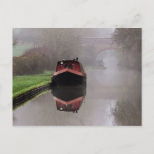 Mystieke boot op het kanaal briefkaart