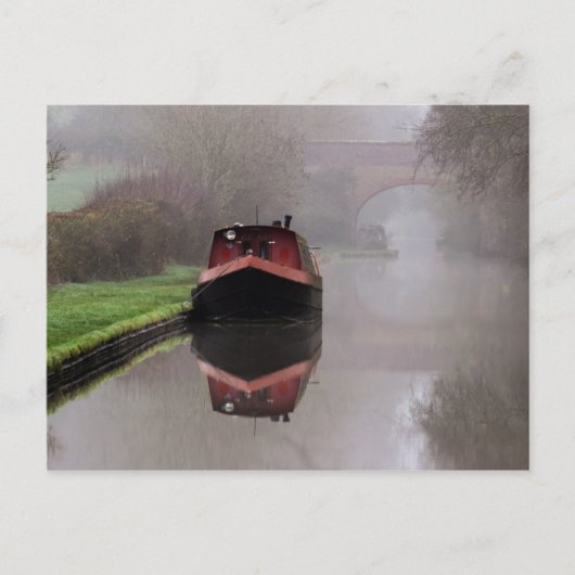 Mystieke boot op het kanaal briefkaart (Voorkant)