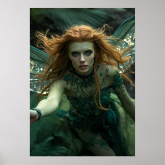 Mystieke Bos Alien Koningin – Cinematic Poster