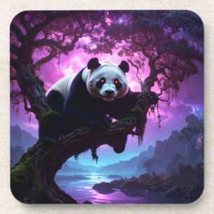 Mystieke Bos Panda Bier Onderzetter