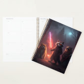 Mystieke Bos Strijd Dieren Kunst Planner (Display)
