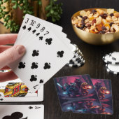 Mystieke bosdier krijger kunst pokerkaarten (Insitu)