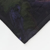 Mystieke bospanda fleece deken (Hoek)