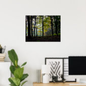 Mystieke Bossen in Quechee Gorge Poster (Thuiskantoor)