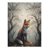 Mystieke Bosvos Perfect Poster (Voorkant)