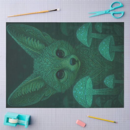 Mystieke bosvos tissuepapier — Fairycore cadeau (Craft)
