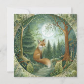 Mystieke boswolf kaart (Voorkant)