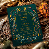 Mystieke Botanische Bruiloft Kaart