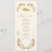  mystieke botanische bruiloft menu (Achterkant)