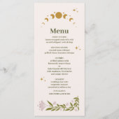  mystieke botanische bruiloft menu (Voorkant)