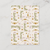  mystieke botanische bruiloft QR-code Informatiekaartje (Achterkant)