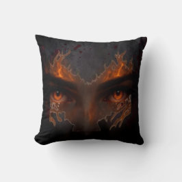 Mystieke Brandende Oog Donkere Fantasy Esthetische Kussen