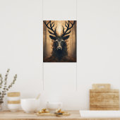 MYSTIEKE BUCK WOOD PANACH KUNST POSTER (Keuken)