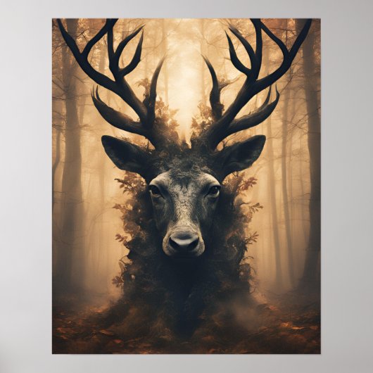 MYSTIEKE BUCK WOOD PANACH KUNST POSTER (Voorkant)