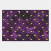 Mystieke Celestial Paarse inpakpapier vellen (Voorkant 2)