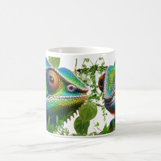Mystieke Chameleon Ontmoeting Magische Mok (Center)